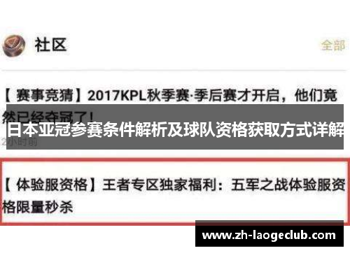 日本亚冠参赛条件解析及球队资格获取方式详解