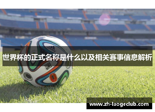 世界杯的正式名称是什么以及相关赛事信息解析